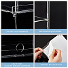 2-Layer 3-Tier Acrylic Minifigures Display Case ODIS-WH0038-49-4