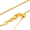 1.5mm Rack Plating Brass Box Chain Adjustable Slider Necklaces for Women Men MAK-L044-35G-2