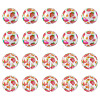 28Pcs 2 Styles UV Plating Iridescent Transparent Acrylic Beads OACR-TA0005-09-3