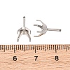 304 Stainless Steel Stud Earring Findings STAS-B091-02B-08P-3