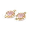 Transparent K9 Glass Connector Charms GLAA-A005-10G-12-2