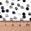 Opaque & Transparent Inside Colours 6/0 Glass Seed Beads SEED-F004-4mm-01-4