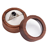 1-Slot Round Wood Ring Storage Boxes CON-HY0001-05A-1