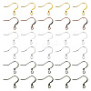 60Pcs 6 Colors Brass French Earring Hooks KK-TADJ0001-10-1