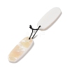 2Pcs Natural White Shell Pendants SHEL-A005-02C-2