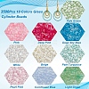 3500Pcs 10 Colors Glass Cylinder Beads SEED-NB0001-78-4