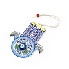 Wood Big Pendant Decorations LS-HJEW-F016-04-1