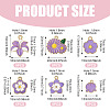 30Pcs 6 Styles Alloy and Enamel Pendants ENAM-TADJ0001-04B-2