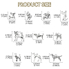 50Pcs 10 Styles Tibetan Style Alloy Dog Charms FIND-YW0004-83-3