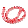 Natural Dyed White Jade Beads Strands G-M402-C04-17-2