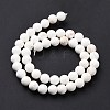 Natural Magnesite Round Bead Strands G-L358-6mm-02-3