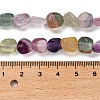 Natural Colorful Fluorite Beads Strands G-P497-01E-10-5