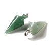 Natural Green Aventurine Pendants G-Z055-02P-10-2