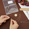 4Pcs 2 Colors Alloy Rhinestone Hanging Chain Brooch JEWB-FG0001-65-3