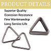 16Pcs Triangle Iron Linking Rings IFIN-CL0001-07B-7