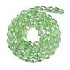 Transparent Electroplate Glass Beads Strands EGLA-N013-T6mm-B13-2