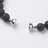 Natural Lava Rock Beads Stretch Bracelets BJEW-I241-16D-3