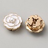 Flower Alloy Resin Cufflinks FIND-WH0366-156G-01-1