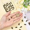 40Pcs Tibetan Style Zinc Alloy Pendants Sets TIBEP-SC0003-35AG-4
