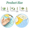 45Pcs 9 Styles Alloy Enamel Shell Shape Cabochons MRMJ-CJ0001-39-2