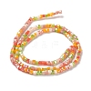 Gradient Color Electroplate Glass Bead Strands GLAA-E042-05-B03-3