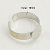 Cuff Brass Ring Components KK-G172-N-2