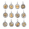 316 Surgical Stainless Steel Pendants STAS-S045-40-2