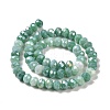 Faceted Electroplated Glass Beads Strands X-GLAA-C023-02-B08-3