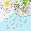 16Pcs 2 Styles Brass Glass Pendants GLAA-YW0005-71-4