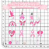 Breast Cancer Pink Awareness Themed DIY Beads & Pendants Jewelry Making Finding Kits DIY-PH0029-48B-4