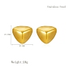 Elegant Stainless Steel Triangle Stud Earrings JZ8163-6