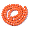 Opaque Solid Color Glass Beads Strands EGLA-A034-P8mm-D20-2