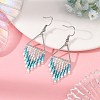 Glass Dangle Earrings EJEW-MZ00813-01-1