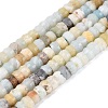 Natural Flower Amazonite Beads Strands G-Q606-46A-10-2