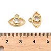 Brass Cubic Zirconia Charms LS-KK-D300-11G-3
