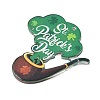 Saint Patrick's Day Opaque Printed Acrylic Pendants OACR-A045-05G-2