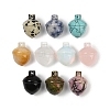 Natural & Synthetic Mixed Gemstone Pendants G-K354-13-1