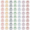 200Pcs 2-Hole Resin Buttons BUTT-TA0001-60A-2