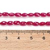 Lab Grown Red Corundum Beads Strands GG-CBAC488-01A-5