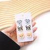 Baking Paint Acrylic Dog Stud Earrings for Women PW-WG92DC8-01-4