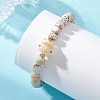 Synthetic Imperial Jasper & Undyed Natural Moon & Star Xingyue Bodhi Beaded Stretch Bracelets for Women BJEW-TA00738-1