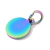 Ion Plating(IP) 304 Stainless Steel Pendants STAS-I311-33B-RC-2