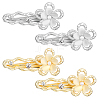 4Pcs 2 Colors Alloy Alligator Hair Clips OHAR-HY0001-06A-1
