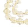 Natural Lemon Quartz(Heated) Beads Strands G-P534-A20-02-3