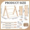 3-Tier Wooden Bracelet Organizer Display Riser Stands ODIS-WH0043-263A-2