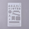 Plastic Drawing Stencil DIY-WH0155-22-1