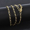 2.5MM Brass Figaro Chain Necklaces for Women KK-CBA4FD4-11G-3