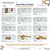 Christmas Theme DIY Handmade Woven Cotton Christmas Reindeer Keychain Making Kits DIY-SC0028-11-7