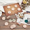 Unfinished Wooden Discs WOOD-WH0030-12-2