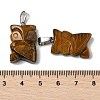 Natural Tiger Eye Pendants G-B127-09P-10-4